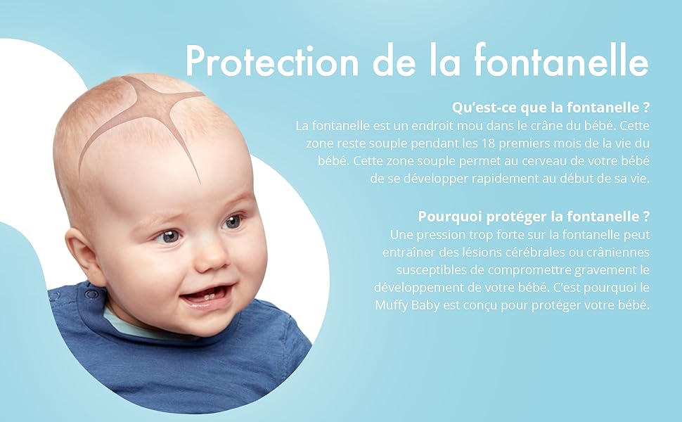 MUFFY Alpine Baby Casque Protection (bébé) - Bleu
