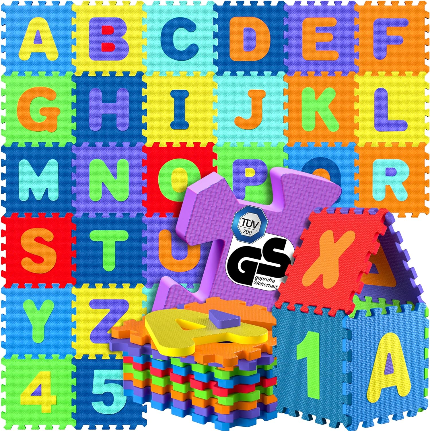 Puzzle Tapis Mousse Bébé, 36 Pièces, Tapis de Jeu très Résistant pour  Enfants, Animaux Motif